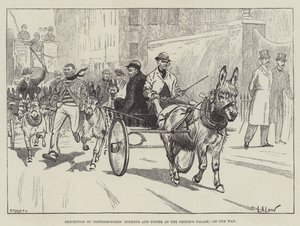 Exposition des ânes et poneys des costermongers au People